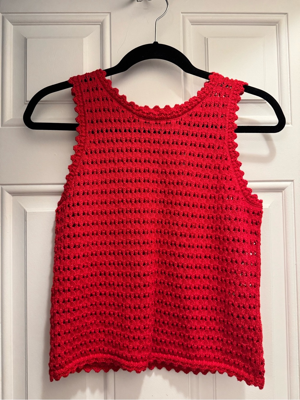 NWT Red Crochet Tank Top